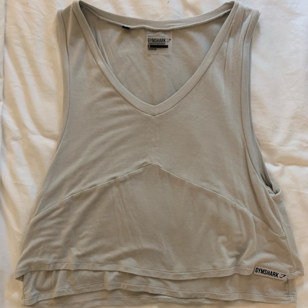 Gymshark grey tank top size medium